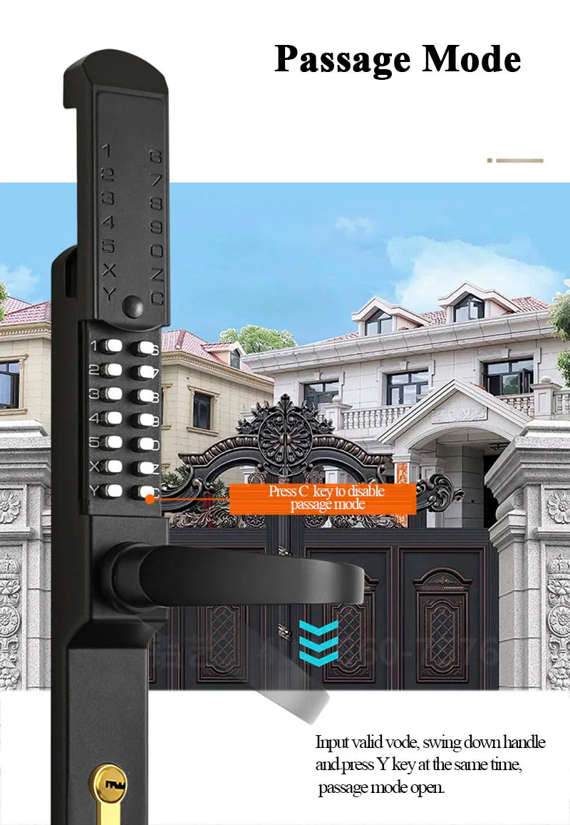 CowLost | locks-keys-product_id-waterproof-outdoor-smart-mechanical-door-lock-for-aluminum-fence-gate-battery-free |8