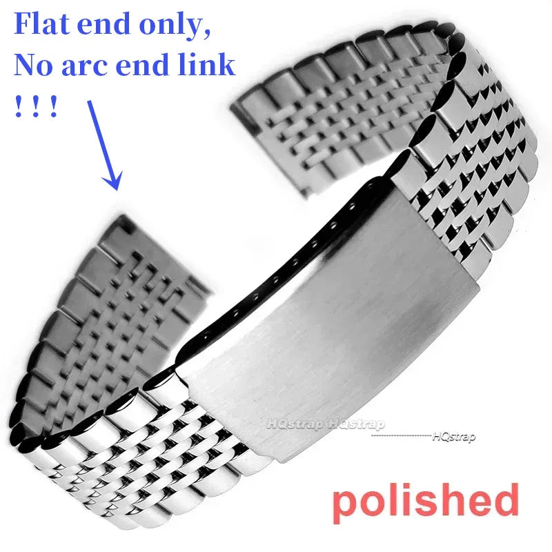 CowLost | product_id-stainless-steel-curved-flat-end-watch-band-18mm-22mm-for-seiko-rolex-polished-matte-strap |14