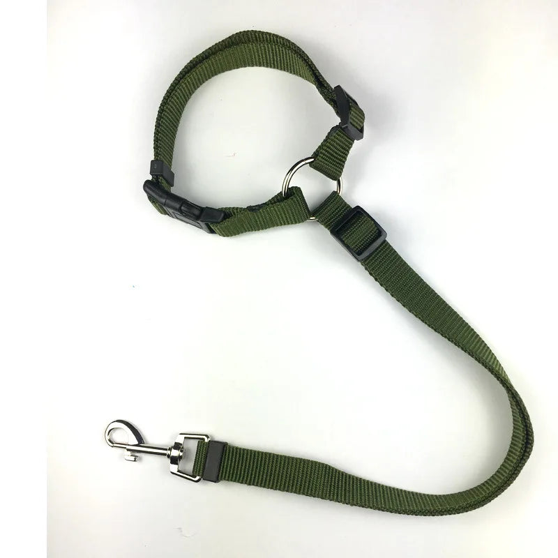 CowLost | dog-diapers-adjustable-two-in-one-nylon-dog-harness-and-seat-belt-leash |10