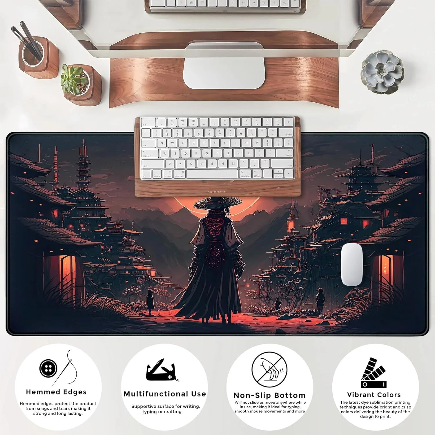 CowLost | uncategorized-japanese-samurai-xxl-mousepad-lock-edge-mat |5