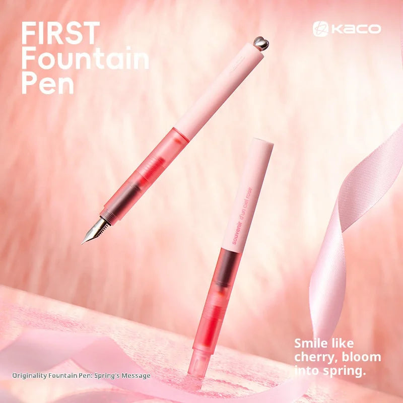 CowLost | product_id-kaco-heartfelt-ef-calligraphy-fountain-pen-with-replaceable-ink-smooth-writing-for-students-writers |2