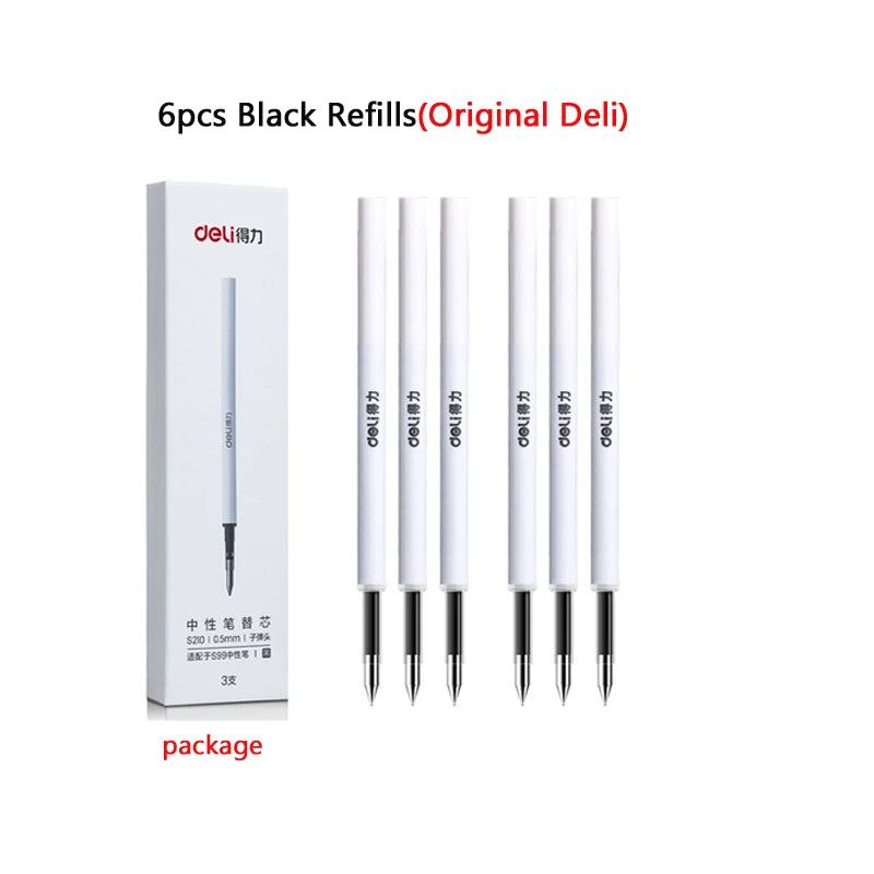 CowLost | product_id-deli-nusign-0-5mm-rotating-gel-pen-silent-smudge-proof-ink-minimalist-professional-writing-pen-for-exams-and-notes |20