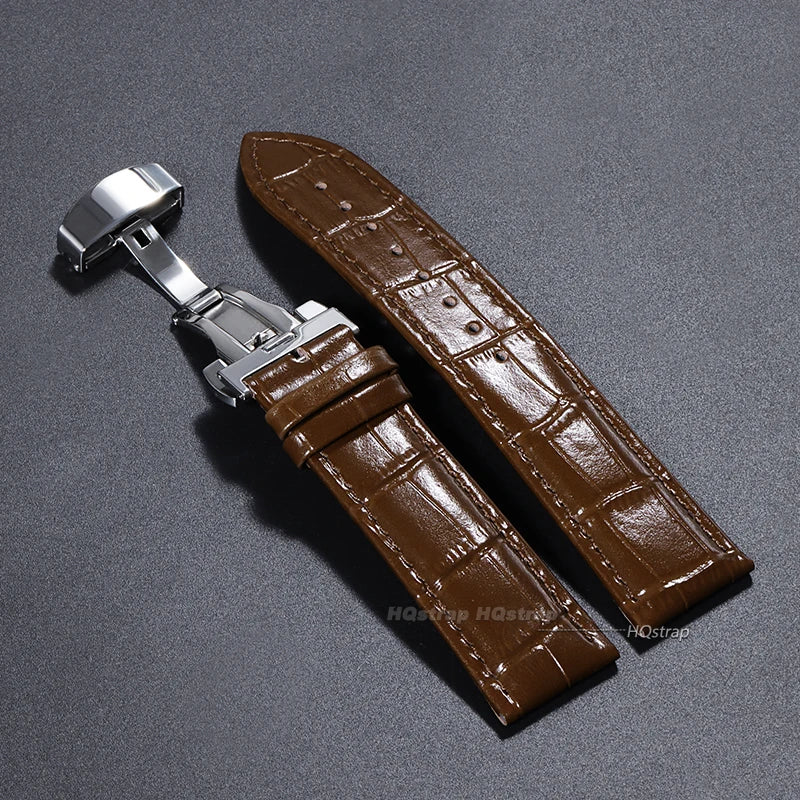 CowLost | product_id-genuine-calfskin-leather-watchband-14-24mm-folding-buckle-unisex-strap-for-business-watches |13