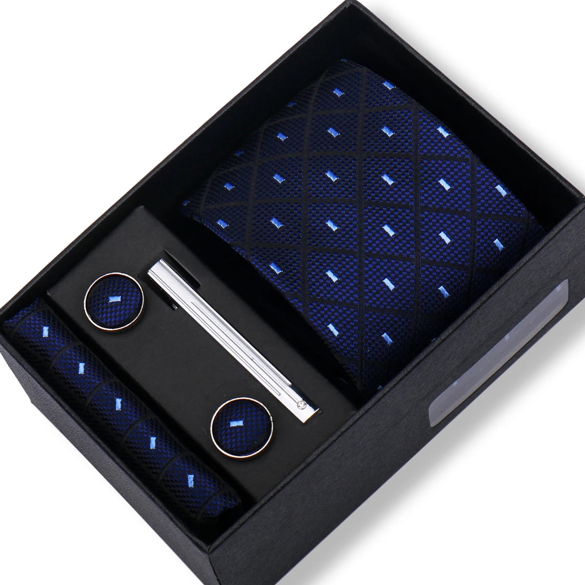CowLost | tie-men-with-box-top-quality-business-ties-hanky-cufflink-set |54
