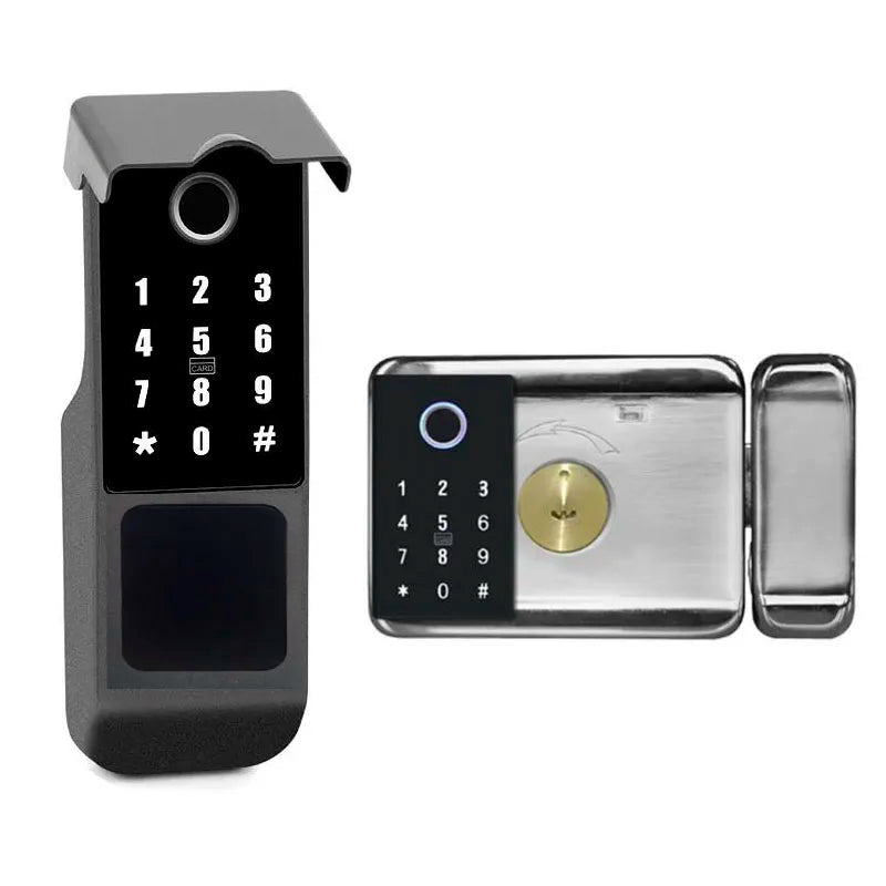CowLost | locks-keys-product_id-vseumet-tuya-ttlock-waterproof-double-side-keypad-fingerprint-outdoor-electronic-rim-lock-for-gate-fence-intercom |2