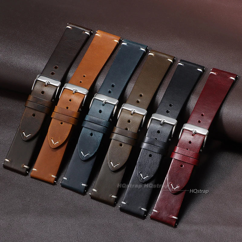 CowLost | product_id-vintage-genuine-leather-watch-strap-for-samsung-galaxy-18-24mm-brown-black |1