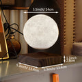 Levitating Moon Magnetic Floating 3D LED Night Light with Wooden Base, 3 Color Temperatures