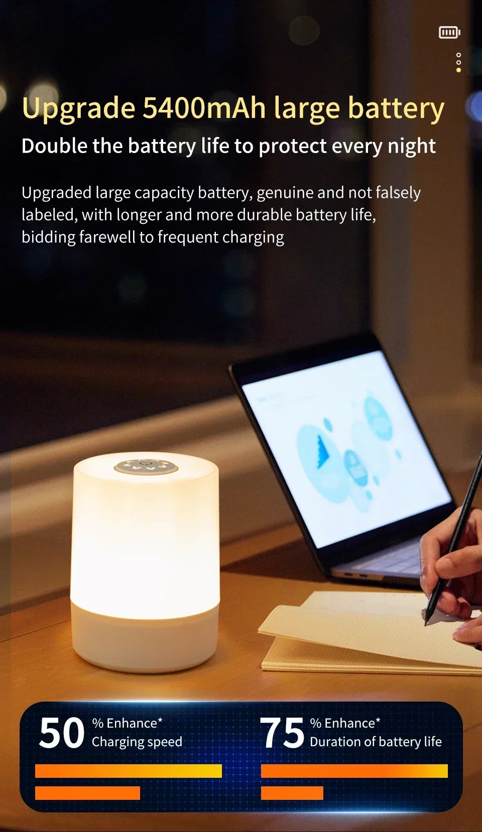 CowLost | product_id-touch-usb-rechargeable-night-lamp-with-3-dimming-modes-soft-ambient-bedside-light-for-kids |9