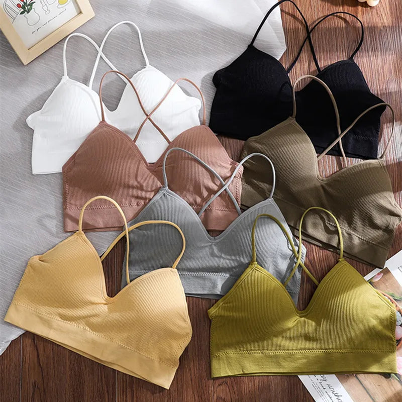 CowLost | product_id-seamless-wire-free-push-up-deep-v-bralette-for-women |8