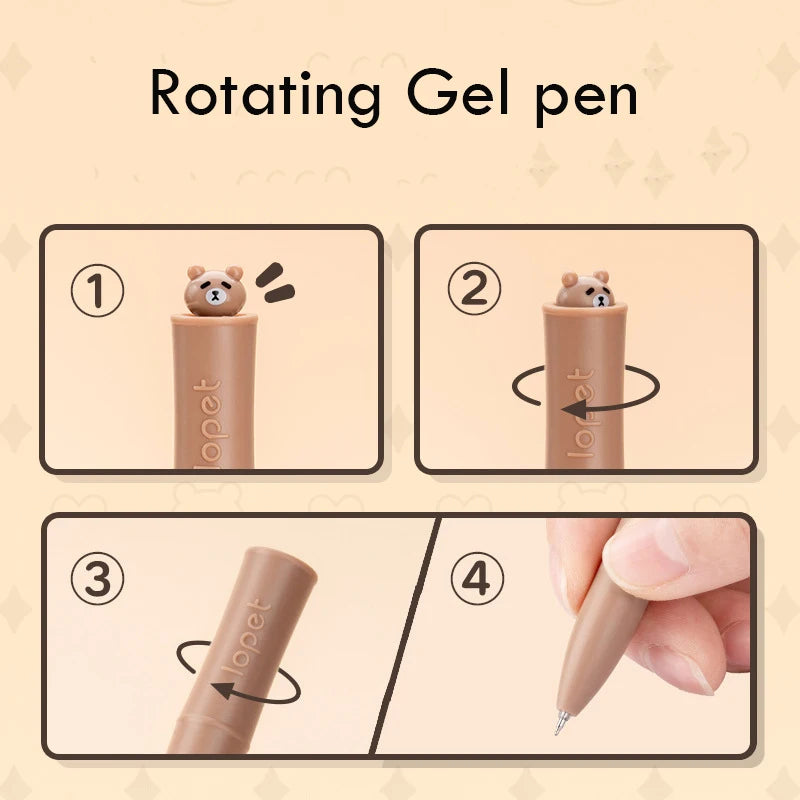 CowLost | product_id-lopet-kawaii-panda-twist-0-5mm-gel-pen-with-spinning-core-black-ink |3