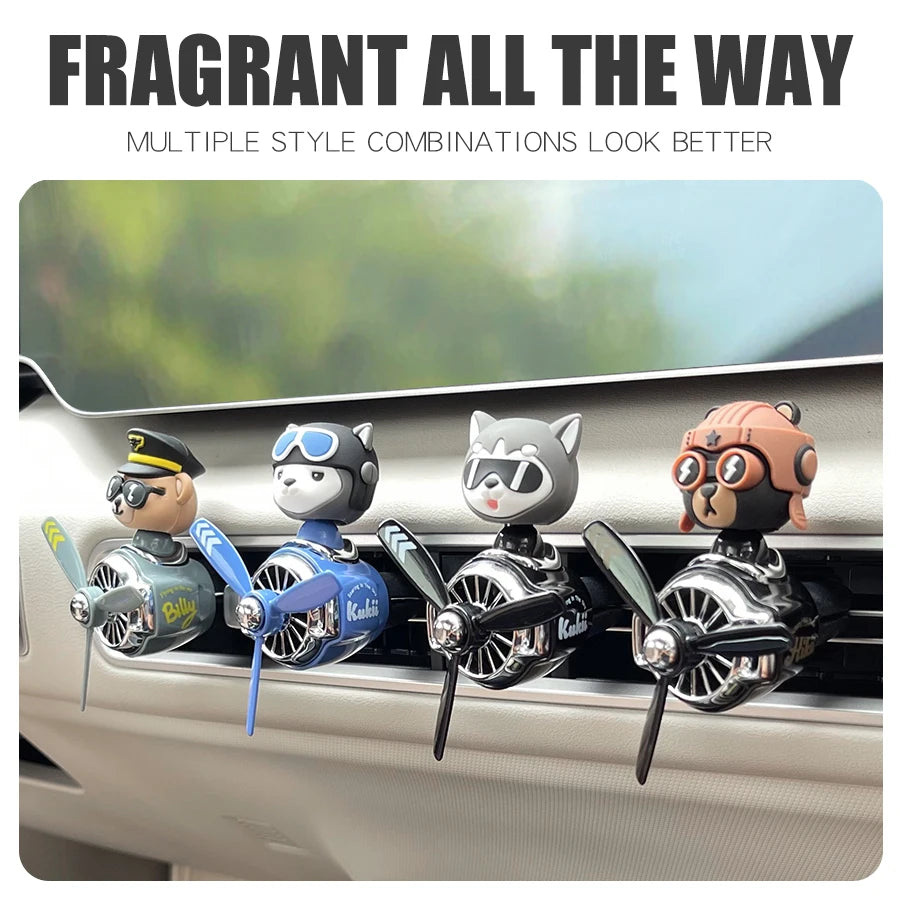 CowLost | product_id-pilot-bear-head-wind-rotation-car-air-freshener-vent-diffuser |3