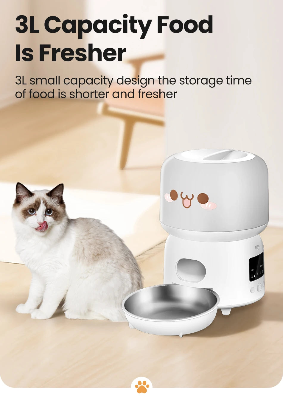 CowLost | cat-food-rojeco-3l-wifi-smart-automatic-cat-feeder-with-app-control |14