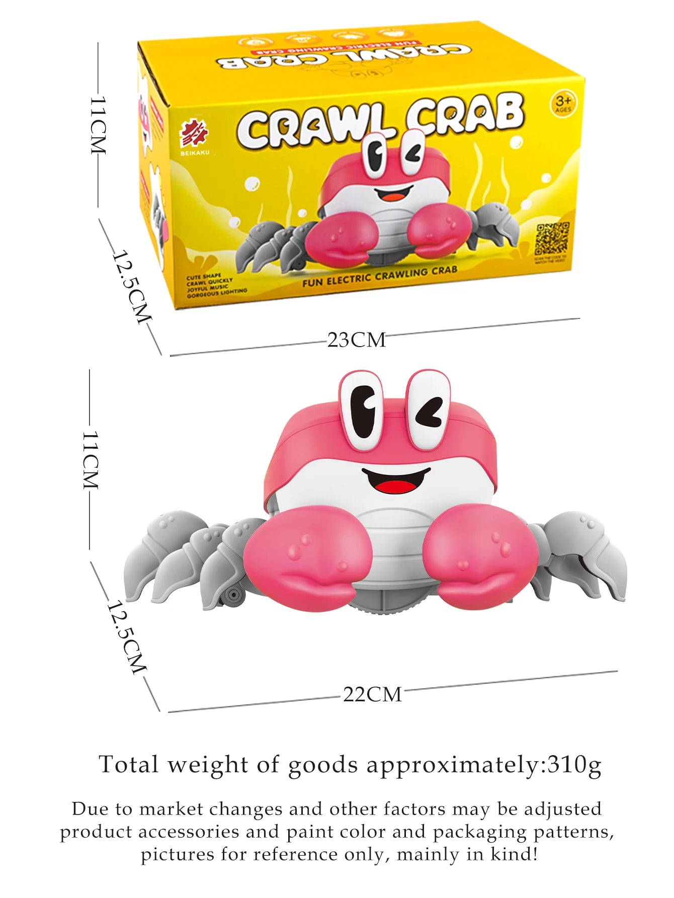 CowLost | product_id-electric-musical-dancing-cartoon-crab-toy-for-kids-interactive-gift |12