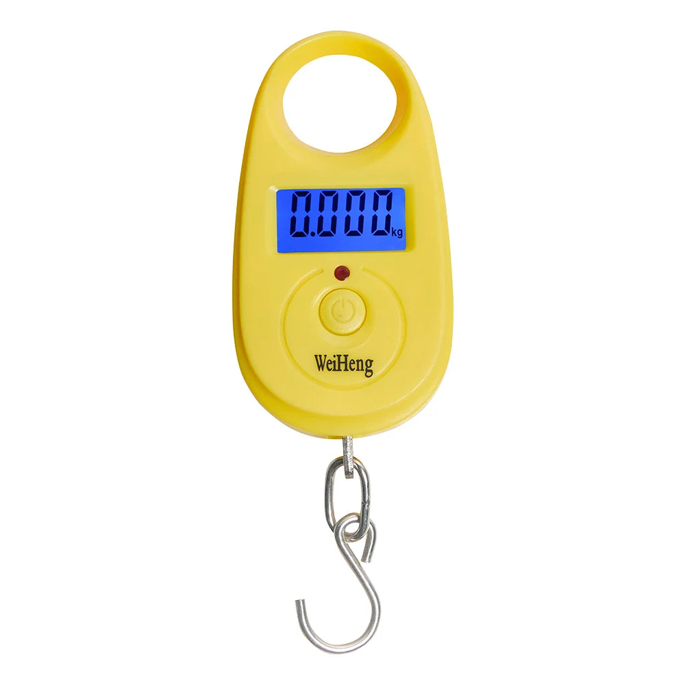 25kg 5g Mini Portable Digital Hook Scale with Backlit LCD for Luggage Fishing Weighing