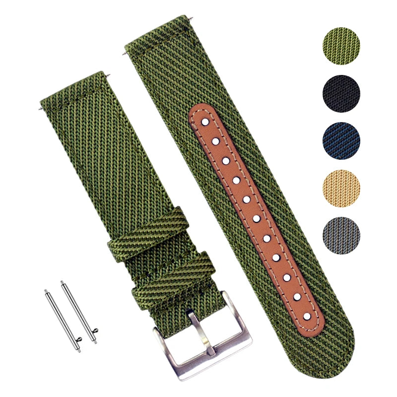 CowLost | product_id-universal-nylon-quick-release-wrist-strap-for-rolex-18-20-22mm-unisex-nylon-leather-band |5
