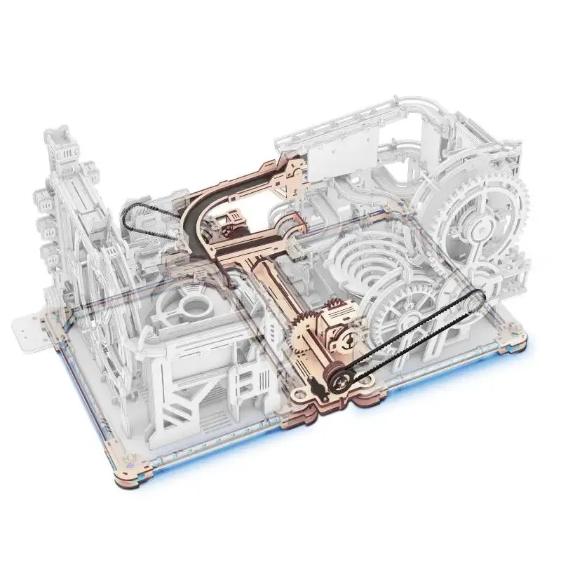 CowLost | fencing-barriers-robotime-rokr-electric-marble-spaceport-model-kit-3d-puzzle |7