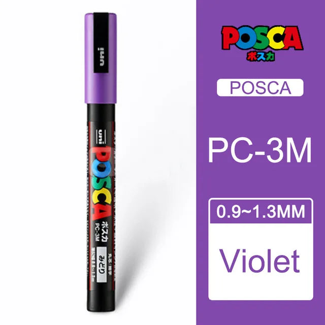 CowLost | product_id-uni-posca-pc-1m-3m-5m-multi-color-acrylic-permanent-marker-for-fabric-rock-metal-pop-posters-graffiti |103