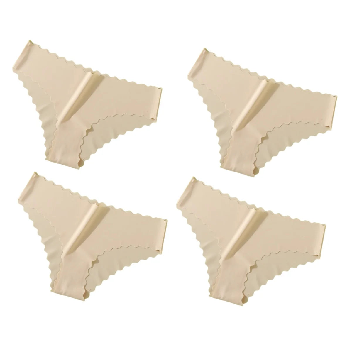 CowLost | product_id-4pcs-womens-mid-rise-seamless-ice-silk-briefs-xs-xl-no-show-solid-panties |19