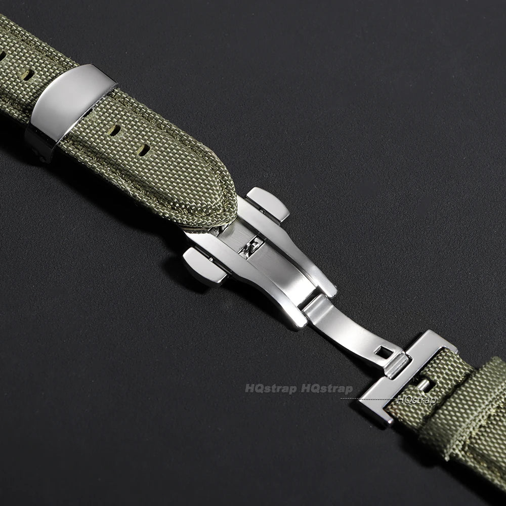 CowLost | bracelets-product_id-20mm-22mm-quick-release-waterproof-sailcloth-and-cowhide-watch-band-with-butterfly-buckle-for-omega-seiko |10