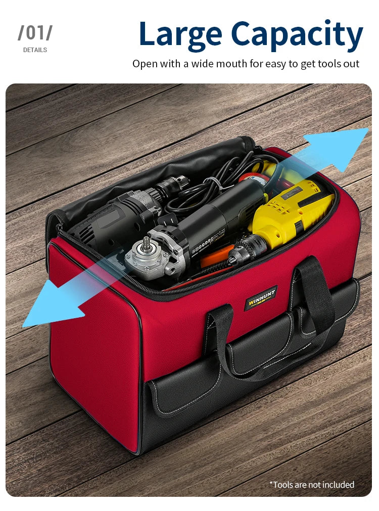 CowLost | product_id-heavy-duty-17-tool-bag-wide-mouth-tote-for-electrician-carpenter-mechanic |8