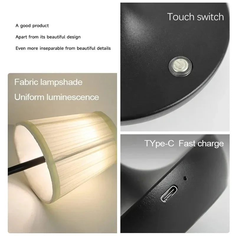 CowLost | product_id-3-color-fabric-led-table-lamp-usb-rechargeable-dimmable-bedside-light |3