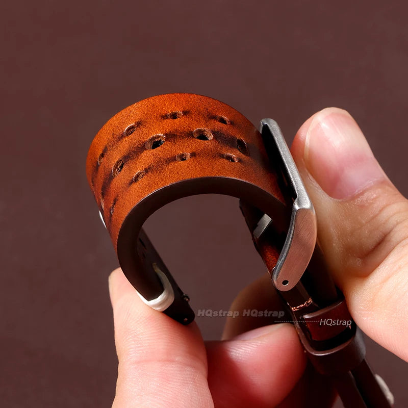 CowLost | product_id-breathable-genuine-cowhide-leather-quick-release-watch-strap-20mm-22mm-black-red-yellow-brown-unisex |6