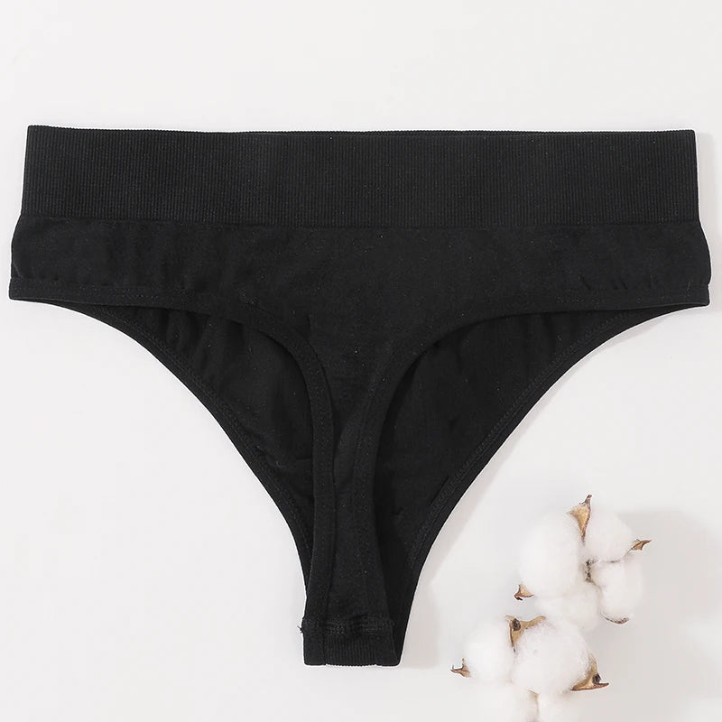 CowLost | product_id-women-s-high-rise-seamless-g-string-thong-panties-m-xl-solid-colors |4