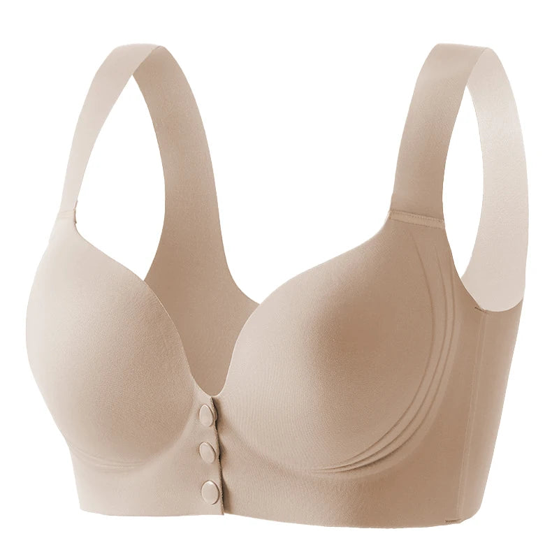 CowLost | product_id-fallsweet-wireless-front-buckle-push-up-seamless-sports-bra-for-women-large-size |7