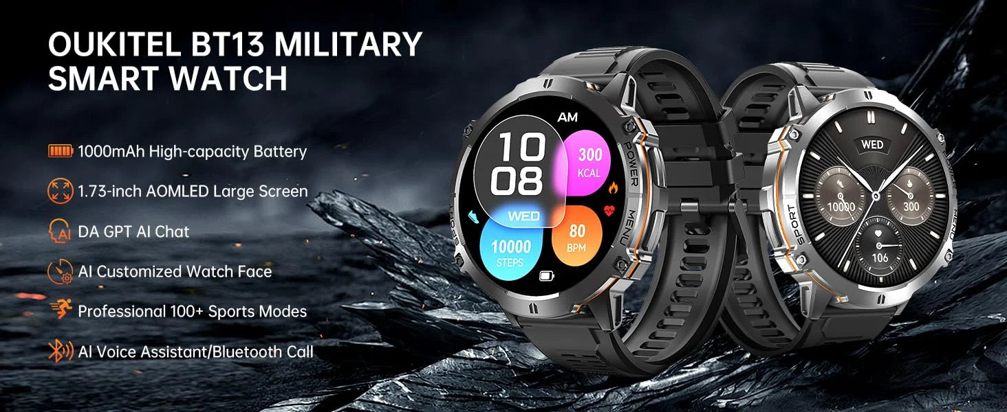 CowLost | oukitel-bt13-smartwatch-for-men-1-73-amoled-1000mah |7