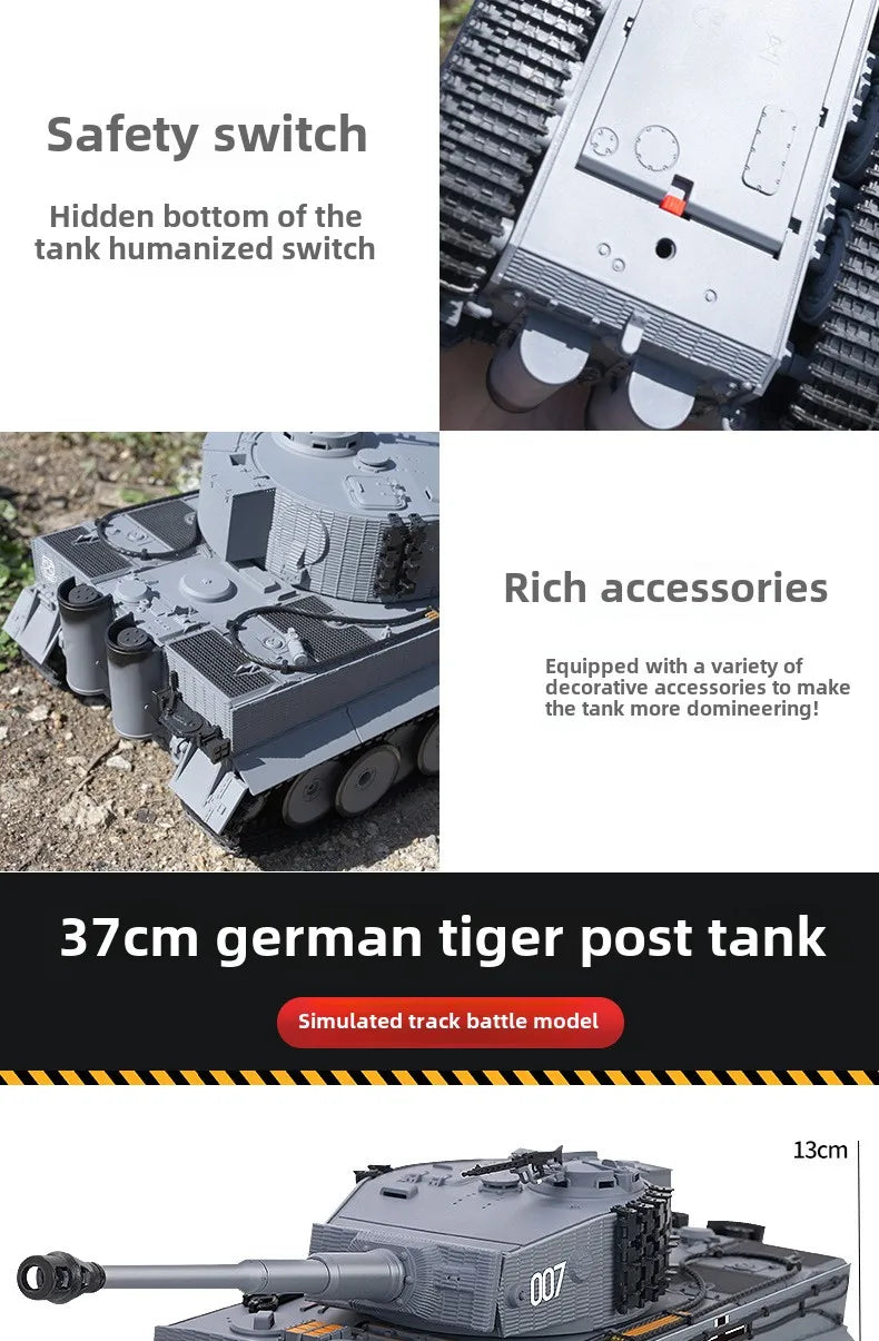 CowLost | intercom-accessories-taigen-1-24-rc-tiger-i-battle-tank-radio-control-toy |20
