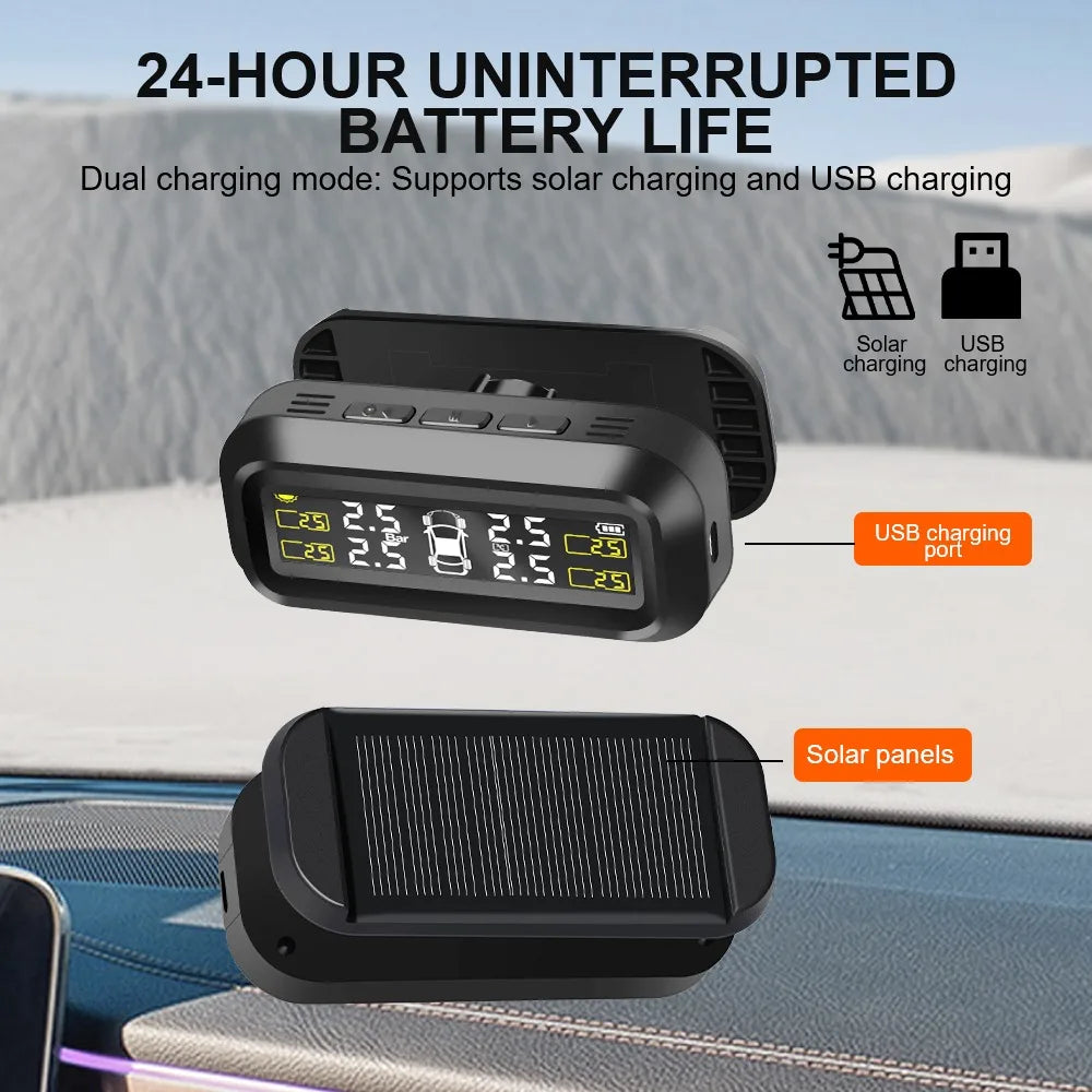 CowLost | air-intake-temperature-sensors-product_id-solar-car-tire-pressure-monitoring-system-with-4-external-sensors-and-temperature-warning |16