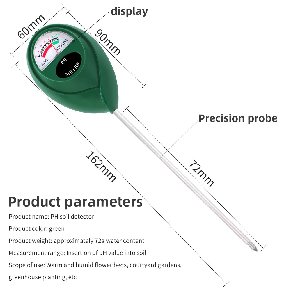 Digital Soil PH Meter Tester with Probe for Garden Plant Soil Acidity Test