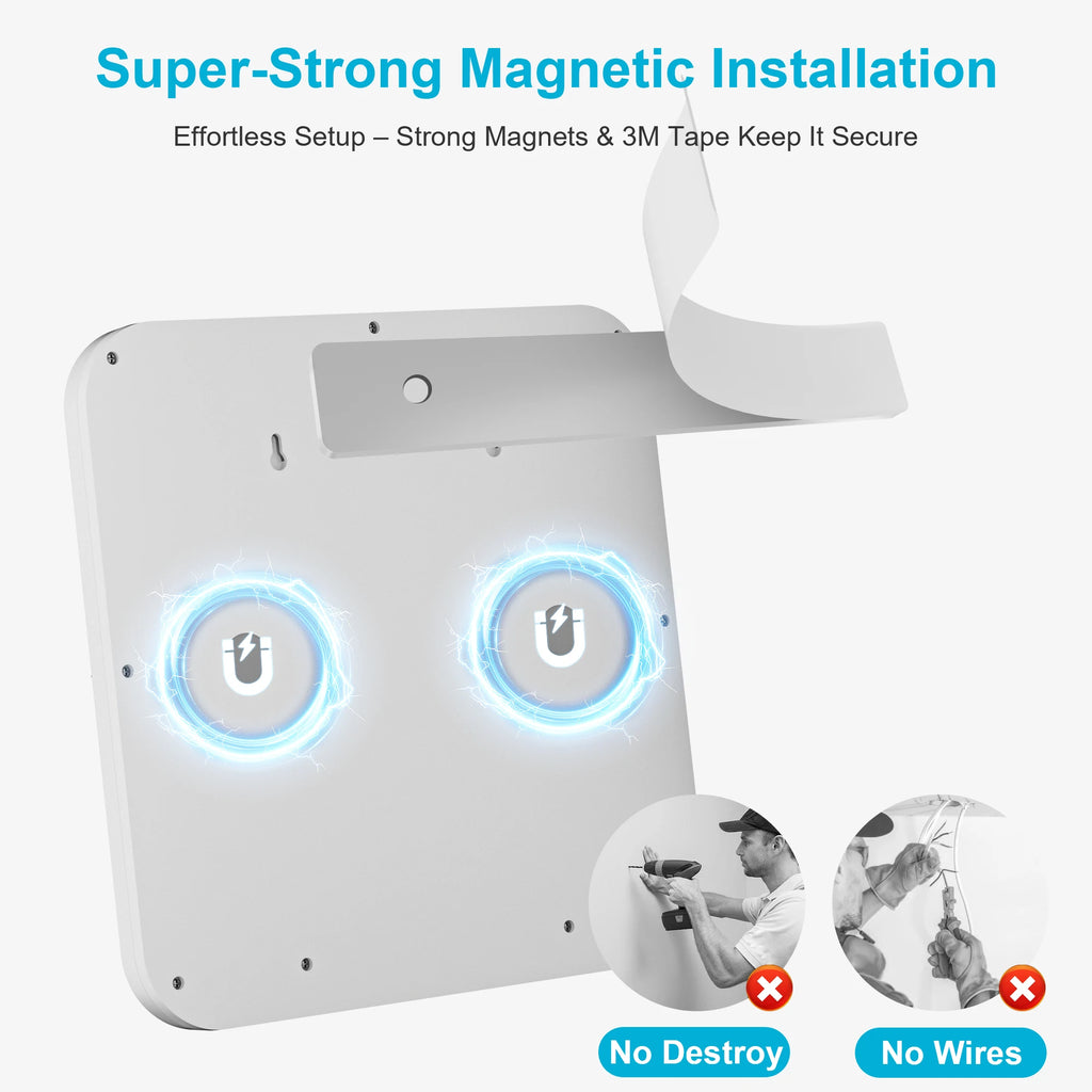 Rechargeable Battery Ceiling Light with Motion Sensor, Wireless Indoor Shower Lamp, Remote Control, 3000K-6500K