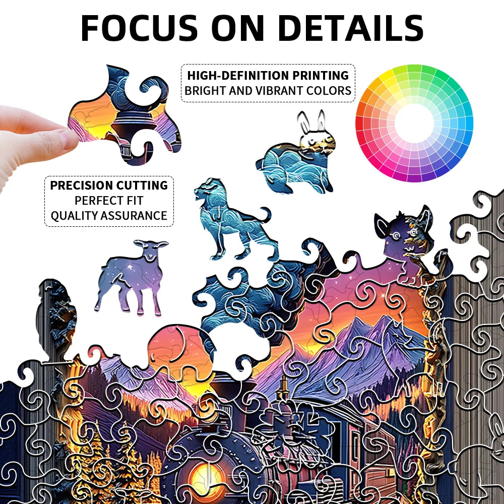 CowLost | product_id-train-wooden-3d-puzzle-brain-game-with-irregular-pieces-and-colorful-artwork |5