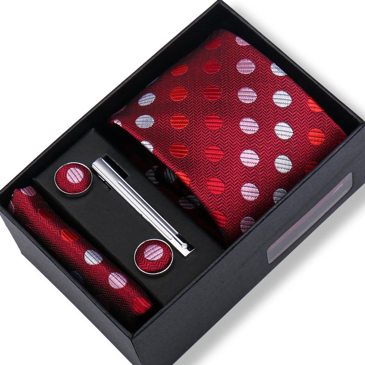 CowLost | tie-men-with-box-top-quality-business-ties-hanky-cufflink-set |46
