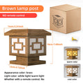 Outdoor Solar LED Post Cap Lights Waterproof with 2 Color Modes for Garden Patio Pathway