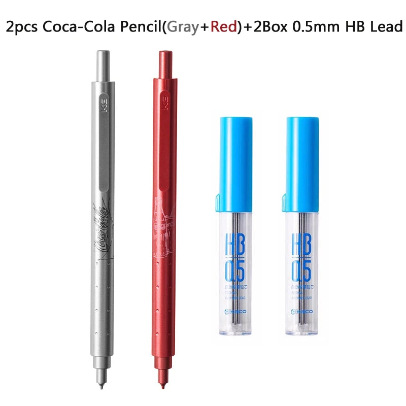 CowLost | product_id-kaco-coca-cola-rocket-0-5mm-mechanical-pencil-with-bubble-lines-break-resistant-hb-lead-smooth-writing |20