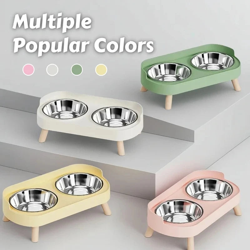 CowLost | product_id-dopamine-elevated-pet-feeder-with-dual-stainless-steel-bowls-and-neck-support |6