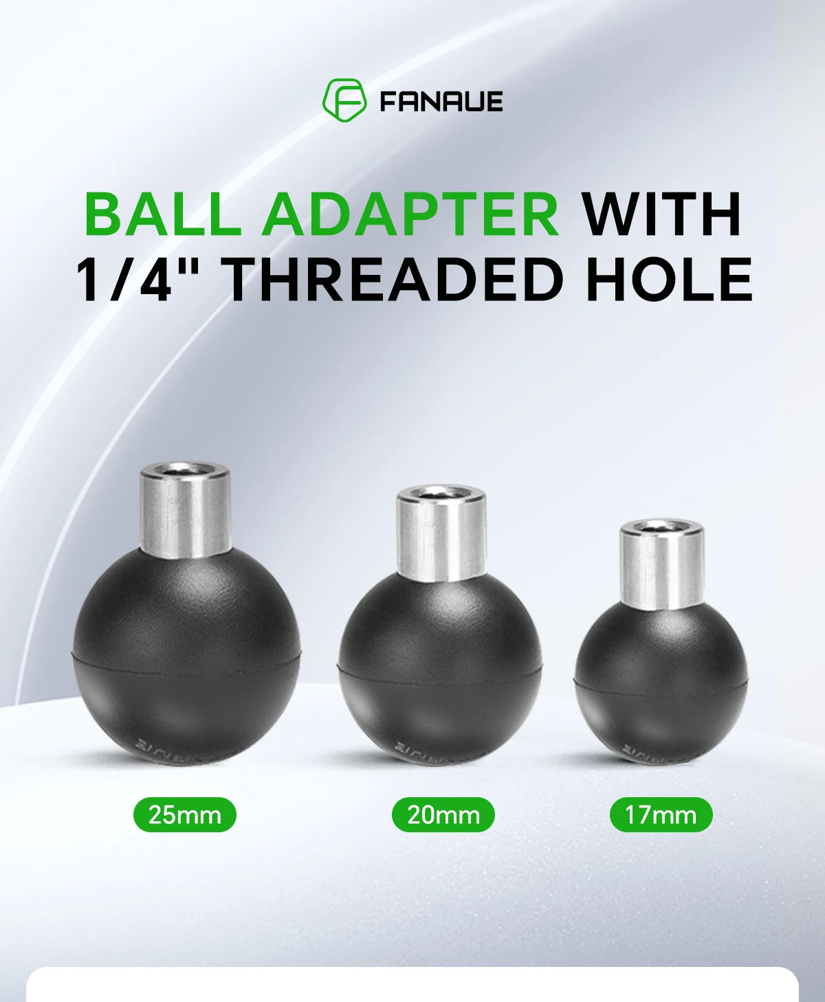 CowLost | photography-product_id-fanaue-extended-1-4-female-double-ball-head-for-17-25mm-ram-car-live-photography-bracket |7