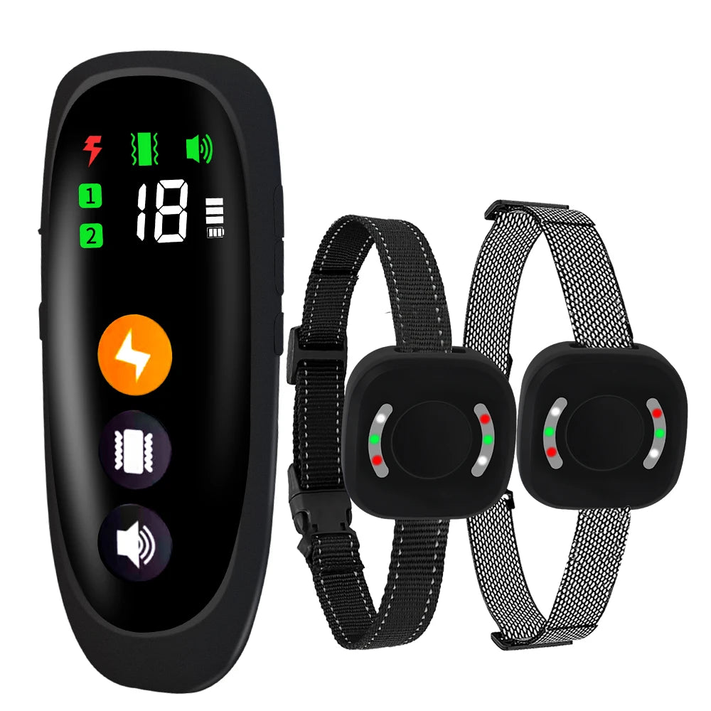 Anti Bark Dog Training Collar 800m Remote Waterproof Rechargeable Electric Shocker