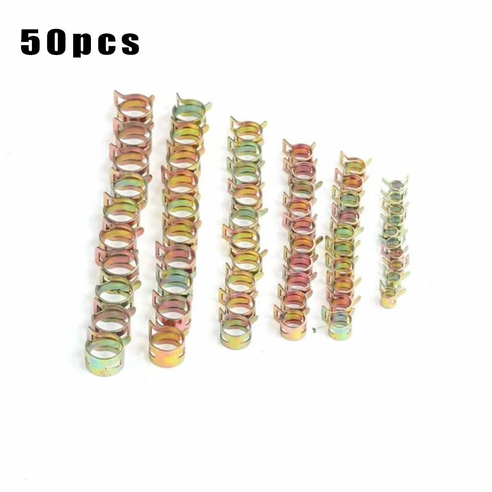 CowLost | 50-pcs-fastener-5mm-6mm-7mm-8mm-9mm-spring-clip-fuel-water-line-hose-pipe-air-tube-clamps-fuel-water-tube-clamps-fastener |3