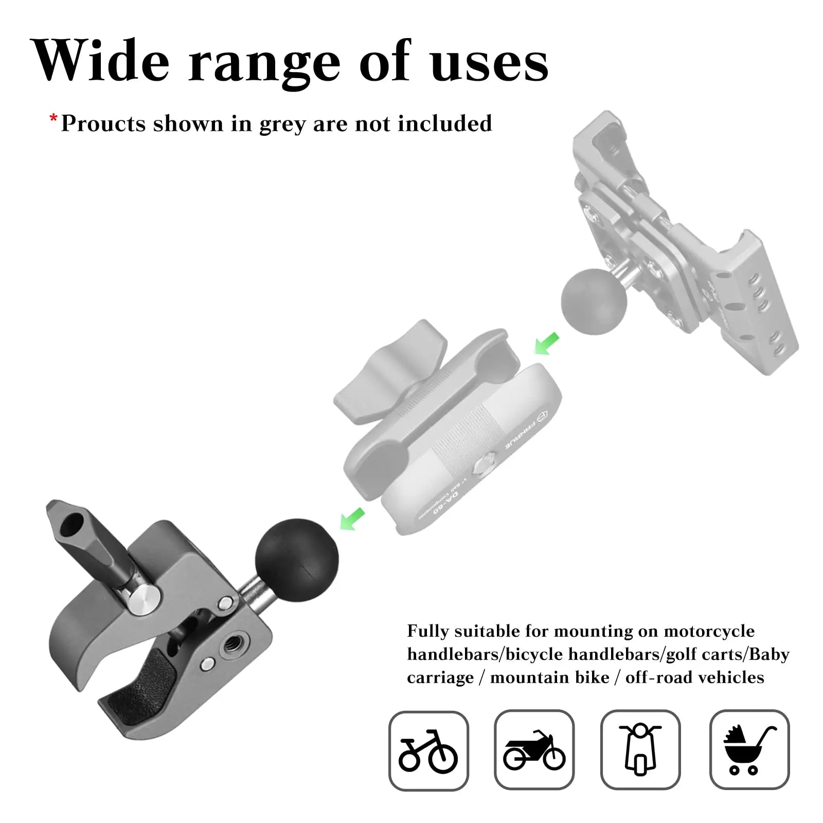 CowLost | product_id-fanaue-handlebar-clamp-mount-base-phone-holder-for-motorbike-bicycle-atv-utv-ram-mounts |4