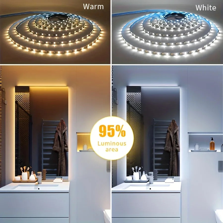 CowLost | tv-led-backlight-strips-bars-product_id-5v-usb-2835-led-strip-light-flexible-cuttable-adhesive-tape-for-tv-mirror-backlight-home-decor |4