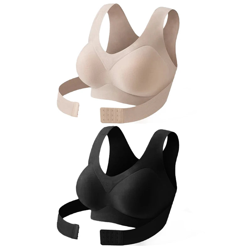 CowLost | product_id-fallsweet-womens-seamless-wireless-push-up-bra-with-cross-back-posture-support-1-2-pcs |8