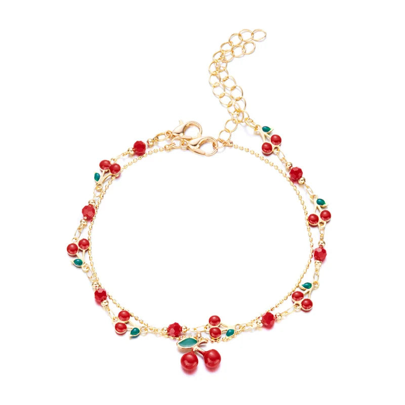 CowLost | vintage-boho-love-heart-crystal-colorful-anklet-for-women |20