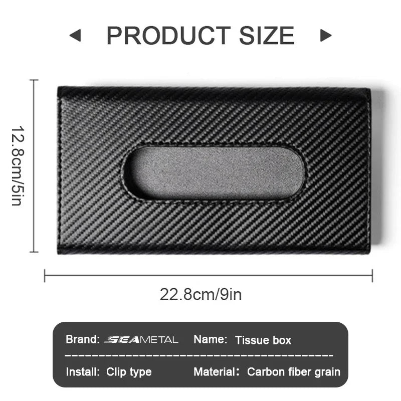 CowLost | tissue-paper-product_id-universal-car-sun-visor-tissue-box-storage-bag-carbon-fiber-sunshade-plate |2