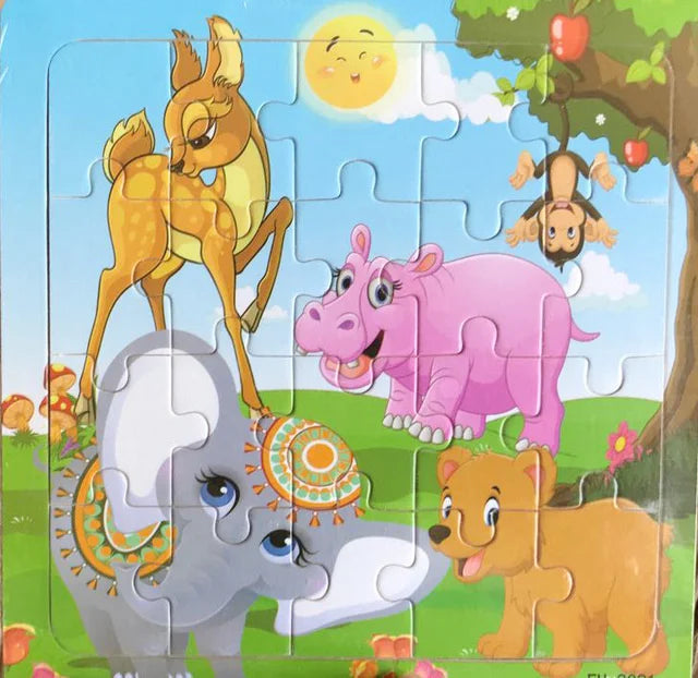 CowLost | fencing-barriers-20-piece-wooden-3d-cartoon-puzzle-educational-toy |44