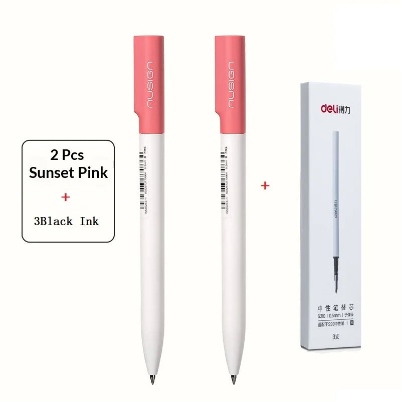 CowLost | product_id-deli-nusign-0-5mm-rotating-gel-pen-silent-smudge-proof-ink-minimalist-professional-writing-pen-for-exams-and-notes |27