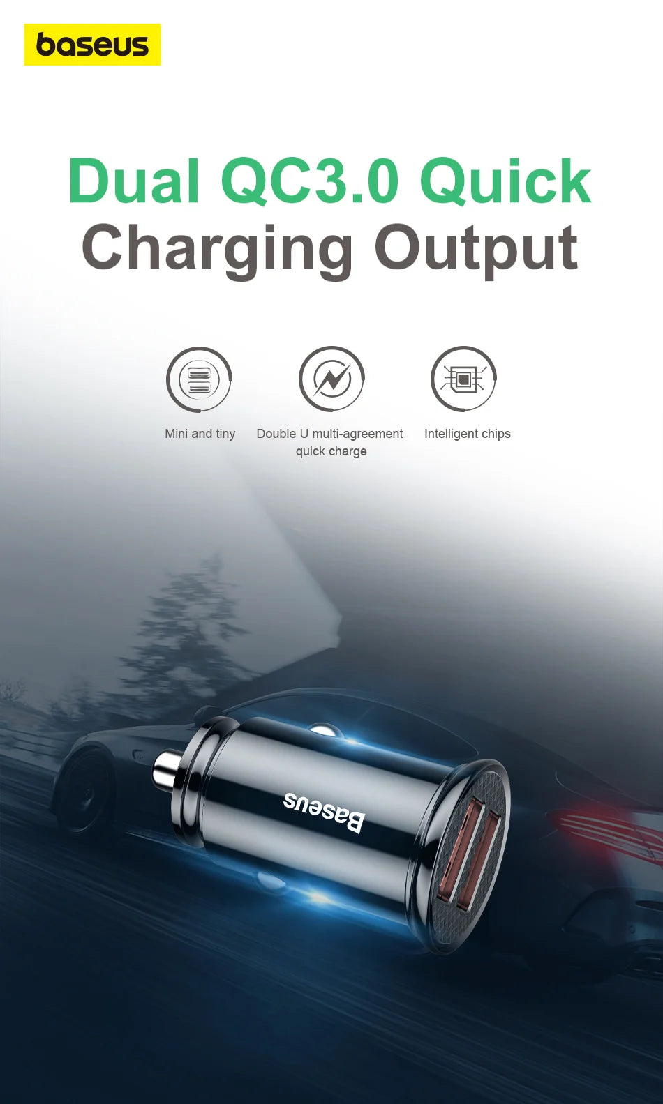 CowLost | baseus-30w-car-fast-charger-quick-charge-4-0 |8