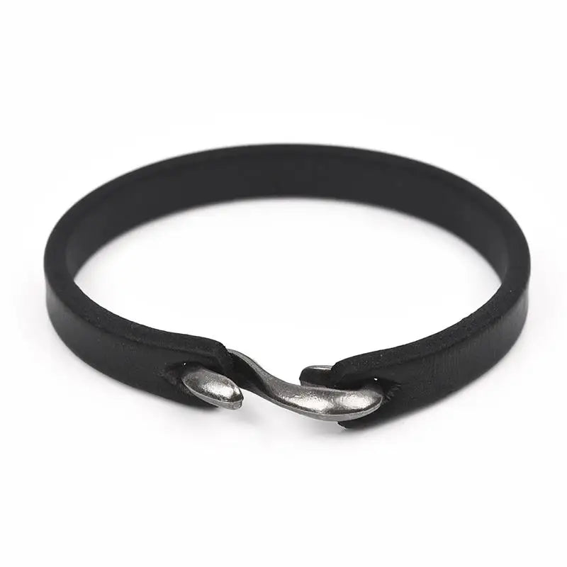 CowLost | badge-pass-holders-vintage-genuine-leather-wrap-cord-bracelet |36